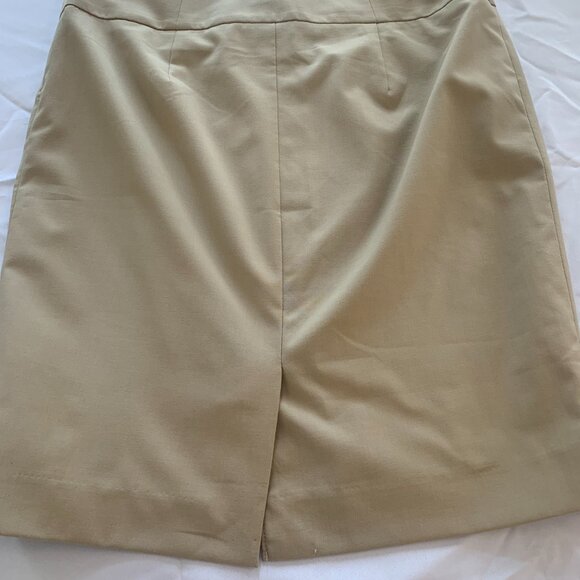 The Limited Collection Beige Pencil Knee Length Skirt Size 8 - Picture 2 of 6